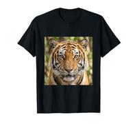 Tigre Primer Plano Retrato Intenso Vida Silvestre Cara Camiseta