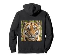 Tigre Primer Plano Retrato Intenso Vida Silvestre Cara Sudadera con Capucha