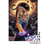 Tigre Puzzle Adulte 1000 Pièces Éducatif Challenge Toy Artisanat Cadeau Famille Home Decor Pour Adultes Et Enfants À Partir De 14 ANS 1000pcs (75x50cm)
