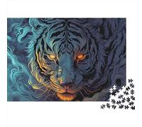 Tigre Puzzle Imposible,desafío for Adults Digital Art Juego Educativo 1000 Piezas Obra De Arte De Juego De para Adultos Y Niños 1000pcs (75x50cm)