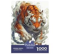 Tigre Puzzles 1000 Piezas Nubes Efectos Especiales Puzzle Un Desafiante Enigma 100% Cartón Reciclado Decoración del Hogar 70 x 50 cm/1000 Piezas