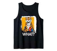 Tigre ¿Qué? Tigre Meme Tigre Divertido Dicho Animal Camiseta sin Mangas