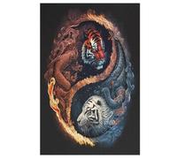 Tigre Rompecabezas Adultos 1000 Piezas De Madera Juguete De Puzzle Desafío Del Cerebro Para Niños, Inteligencia (78×53cm)