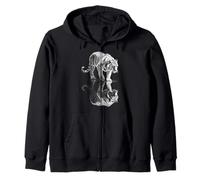 Tigre Vida Silvestre Animal Amante Dibujo Motivo Ilustr Sudadera con Capucha