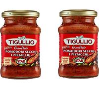Tigullio: "Gran Pesto Pomodori Secchi e Pistacchi" tomates secos y pesto de pistachos - 6.42 onzas líquidas (190ml) paquetes (paquete de 2) [Importación italiana]