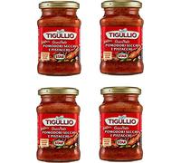 Tigullio: "Gran Pesto Pomodori Secchi e Pistacchi" Tomates secos y pesto de pistachos - Paquetes de 6.42 onzas líquidas (190 ml) (paquete de 4)