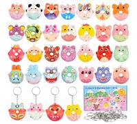 Tigvio 32 PCS Squishy Juguetes Regalos Cumpleaños Niños Colegio para Alumnos Primaria Antiestrés Juegos Infantiles de Detalles Cumpleaños Squishies para Relleno Piñatas Fiesta, Regalitos Invitados