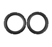 Tihebeyan 10 Pulgadas Perforado Altavoz de Goma Accesorios de reparación Borde subwoofer Envolvente Anillos Piezas de Repuesto para reparación de Altavoz o Bricolaje (2PCS)