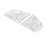 Tihebeyan Botón de Dirección Terminado de Acero Inoxidable 10 piezas. Para el Ajuste de la Tierra a Rover Sport 2015-2019 Auto Decoration Interior
