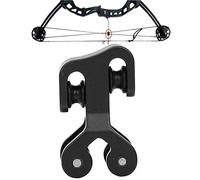 Tihebeyan Diapositiva del Cable del Tiro al Arco, Rodillo Divisor de la Cuerda del Arco Compuesto, Separador del reemplazo del Deslizamiento del Tiro al Arco del Tiro de la Caza al Aire Libre(Negro)