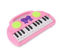 Tihebeyan Teclado para Bebés Juguete 4 Teclas Infantil Piano Infantil Teclado Musical Musical Multifuncional con 8 Modos de Ritmo y Diseño de Dibujos Animados para Educación Temprana 9.8x6.3in