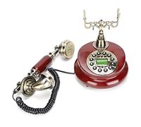 Tihebeyan Teléfono Vintage de Retro Fijo Teléfono Antiguo con una Llamada: la Casa y el Material de la Oficina de la Resina de Metal +