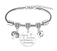 Tihnvk Pulsera de abuela para ser por primera vez, regalos promocionados a abuela, nueva abuela, regalo para el día de la madre, regalo para la nueva abuela