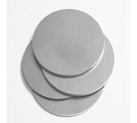 TIHONORI 4 Discos de Acero Inoxidable de 80 mm de diámetro de Espesor de 1 mm-10 mm Placa de Metal Redonda para Bricolaje, artesanía y Uso Industrial,1mm