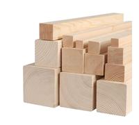 TIHONORI 4 Piezas De Varilla De Madera Cuadrada, Palos De Madera De Pino Sin Terminar.1 Cm De Grosor, 4 Cm De Ancho,20cm