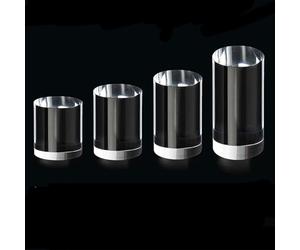 TIHONORI Bloques de exhibición de acrílico sólido Transparente Diámetro de la Base de exhibición de joyería Varillas Redondas de acrílico Transparente de 100 mm,60mm