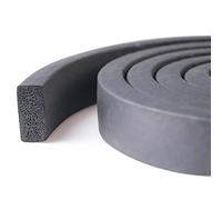 TIHONORI Burlete EPDM Cuadrado 1m, Grosor 20-50mm - Cinta Selladora para Puertas y Ventanas, Aislamiento Anticorrientes, Antiruido, Antipolvo para Hogar y Vehículo,30 × 60mm