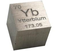 TIHONORI Cubos de 10mm - Colección de la Tabla Periódica de Elementos - Metales de Tierras Raras,Ytterbium yb