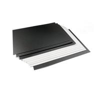 TIHONORI Hoja de plástico Blanco Mate PP de 500 mm x 500 mm, Grosor 0,3 mm-2 mm, Hoja rígida de PVC para Manualidades, maquetas y Uso Industrial, 1 Pieza,0.5mm