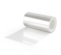 TIHONORI Hoja de plástico Transparente de PVC 2ft x 16,4ft, Rollo de película Pet, Grosor 0,1mm-0,8mm, Hoja de plástico Duro Transparente para Manualidades, Bricolaje y Uso Industrial,0.3mm
