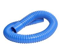 TIHONORI Manguera Flexible de recolección de Polvo de PVC Azul, Longitud de 1 m, conducto de ventilación Corrugado, Conector de Manguera de vacío Extensible, diámetro Interior de 90 mm a 160 mm,90mm