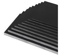 TIHONORI Placa HDPE Negra 10mm Polietileno Alta Densidad Rígida Resistente Químico Corrosión Tablero Industrial Corte CNC Taller Manualidades Uso Exterior,500 × 500mm