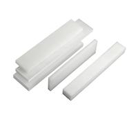 TIHONORI Tira de Barra Plana de Nylon Blanco de 200 mm de Longitud, Varilla de plástico Macizo para Uso Industrial, mecanizado, Tabla de Corte y Piezas mecánicas, 1 Pieza,10mm*200mm