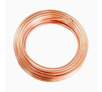 TIHONORI Tubo De Cobre T2 Diámetro Exterior 6.35 Mm Tubo De Cobre De Bobina Blanda Sin Costura, Tubo De Cobre Puro De Plasticidad Fuerte