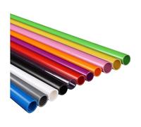 TIHONORI Tubo UPVC 20mm x 2mm Grosor, Tubería de Plástico de Colores para Acuario, Hogar y Jardín DIY, Longitud 0,2m/0,5m/1m/1,5m, Alta Resistencia,Black 0.5m 10pcs