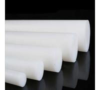 TIHONORI Varilla de Nylon de 500 mm de Largo Diámetro Varilla Redonda de plástico de 15 mm-50 mm Varilla de plástico Duradera de 2 Piezas para el procesamiento de Bricolaje,20mm