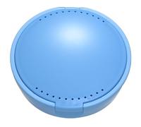 TIHYWR Funda de retención, funda protectora bucal, funda para prótesis, funda de alineador ortodóntico con espejo y agujeros de ventilación, funda protectora nocturna, color azul cielo