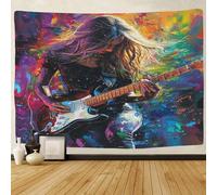 TIICZAAKL Rock Guitarra Musicalra Tapiz De Pared Tapices Colgar De Pared Con Diseño Temas Musicales Wall Tapestry Decoración Del Hogar Para Salon Habitación Dormitorio Sala Pareo Playa 70cmx100cm