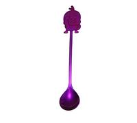 Tiiiopkvvv 1 cuchara de café creativa linda cuchara de pato helado postre cucharadita de acero inoxidable utensilios de cocina (color: E)