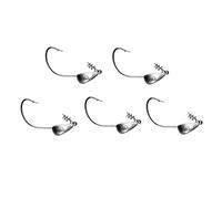 Tiiiopkvvv 5 anzuelos de pesca de 3,5 g, 5 g, 7 g, 10 g, 15 g, 18 g, 21 g, anzuelos de pesca con cabeza de anzuelo de pie con gancho circular atornillado (color: 10 g) (10 g)
