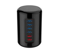 Tiiiopkvvv Adaptador de corriente USB 3.0 Hub cargador rápido Hub divisor de escritorio RJ45 Ethernet expansor accesorios de computadora para MacBook Pro