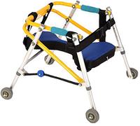 Tiiiopkvvv Ayuda de rehabilitación de extremidades inferiores para entrenamiento direccional de cuatro ruedas para discapacidades de la extremidad inferior y deslizamiento infantil (tamaño: L)