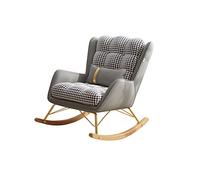 Tiiiopkvvv Balcón Mecedora individual Sofá de descanso para el hogar Sofá de espalda perezosa Sofá de sala de estar Sofá silla Silla de sofá agitable (Color: 06, Tamaño: Pedales) (1 sin pedales)