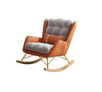 Tiiiopkvvv Balcón Mecedora individual Sofá de descanso para el hogar Sofá de espalda perezosa Sofá de sala de estar Sofá silla Silla de sofá silla agitable (Color: 06, Tamaño: Pedales) (6 pedales)