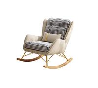 Tiiiopkvvv Balcón Mecedora individual Sofá de descanso para el hogar Sofá de espalda perezosa Sofá de sala de estar Sofá silla silla de sofá silla agitable (Color: 06, Tamaño: pedales) (3 pedales)