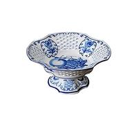 Tiiiopkvvv Bandejas de cerámica para cuencos de frutas, soportes para pasteles, sala de estar, mesa de café, decoración de platos de frutas (tamaño: 20,512 cm)