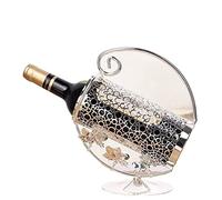 Tiiiopkvvv Botellero creativo para decoración de vino, soporte de vino para el hogar, estante de vino moderno minimalista para sala de estar, decoración de estante de vino, soporte para botellas de