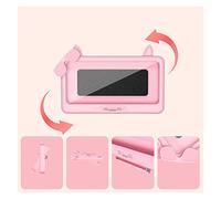 Tiiiopkvvv Caja de almacenamiento para teléfono de 6 pulgadas, soporte para teléfono de baño, soporte de pared, soporte impermeable para reloj de ducha (color: verde)