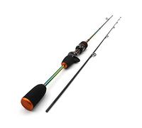 Tiiiopkvvv Caña de pescar colorida caña de pescar de 1,68 m ul de punta sólida, caña de trucha, caña de carbono para jigging ligero, caña de pescar, perca, lenta, 3-7 g, señuelo, peso combos de pesca