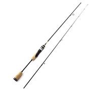 Tiiiopkvvv Caña de pescar, mango de madera de 1,68 m, caña de pescar ultraligera, 2-6 g, peso de señuelo, 3-7 libras, combo de pesca de carbono