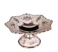 Tiiiopkvvv Cesta de frutas y verduras para encimera, bandeja de frutas, cuenco elegante, plato decorativo para aperitivos, suministros de mesa, plato de frutas, bandeja para servir cena, centros de