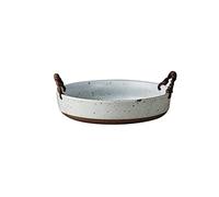 Tiiiopkvvv Cesta de frutas y verduras para encimera, cuenco decorativo de cerámica para aperitivos, bandeja para servir postre, cesta de frutas, soporte para mesa de mostrador