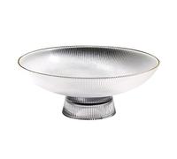 Tiiiopkvvv Cesta de frutas y verduras para encimera, cuenco moderno y simple, plato de frutas de vidrio, multifuncional, de pies altos, bandeja de aperitivos de gran capacidad, centros de mesa (tamaño