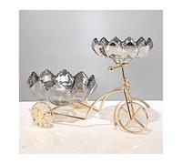 Tiiiopkvvv Cesta de frutas y verduras para encimera, diseño creativo, plato de frutas de cristal, plato de aperitivos, dulces, decoración única de almacenamiento, mesa de postre, decoración del hogar