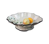 Tiiiopkvvv Cesta de frutas y verduras para encimera, exquisito plato de frutas de cerámica para el hogar, sala de estar, mesa de café, mesa de comedor, cuenco de frutas grande, bandeja de cerámica