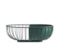 Tiiiopkvvv Cesta de frutas y verduras para encimera, soporte para cesta de frutas - Bandeja de metal escalonada para mesa de almacenamiento de frutas y verduras de cocina, centros de mesa (color